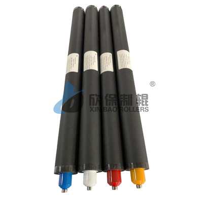 Rubber roller with smooth surface and strong wear resistance for printing